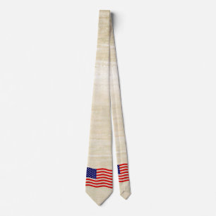 Cravate Drapeau des États-Unis d'Amérique - grungy