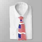 Cravate Drapeau des Etats-Unis d'Amérique - vos idées (Attaché)