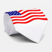 Cravate Drapeau des Etats-Unis d'Amérique - vos idées (Roulé)