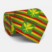 Cravate Drapeau des Hawaïens autochtones (Roulé)