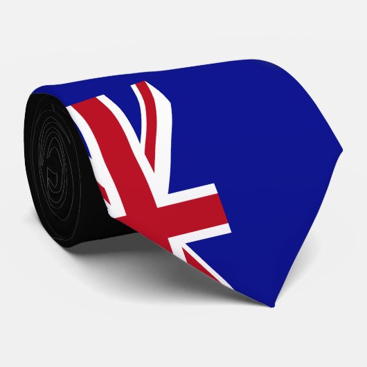 Cravate Drapeau des îles Caïmans (Roulé)