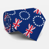 Cravate Drapeau des Îles Cook (Roulé)