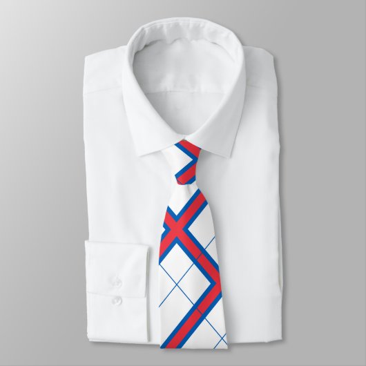 Cravate Drapeau des îles Féroé (Attaché)