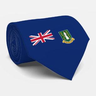 Cravate Drapeau des îles Vierges britanniques (BVI)