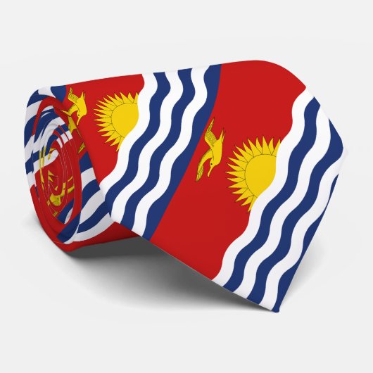 Cravate Drapeau des Kiribati (Roulé)
