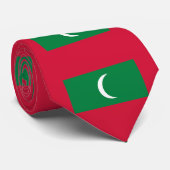 Cravate Drapeau des Maldives (Roulé)