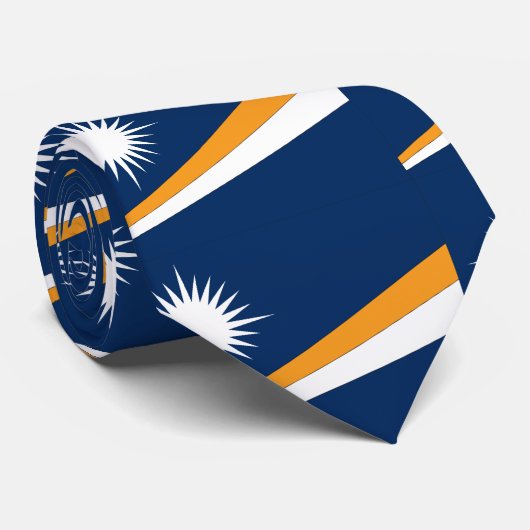 Cravate Drapeau des Marshall Islands (Roulé)