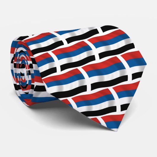 Cravate Drapeau des Peuples Autochtones de Colombie Cravat (Roulé)