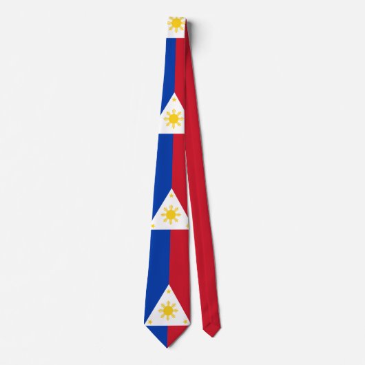 Cravate Drapeau des Philippines (Devant)