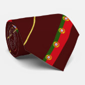 Cravate Drapeau des rayures portugaises (Roulé)
