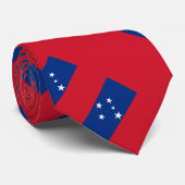 Cravate Drapeau des Samoa (Roulé)