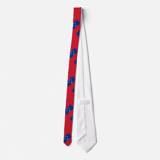 Cravate Drapeau des Samoa (Dos)