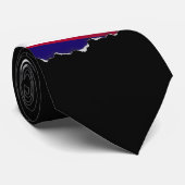 Cravate Drapeau des Samoa américaines (Roulé)