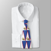 Cravate Drapeau des Samoa américaines (Attaché)