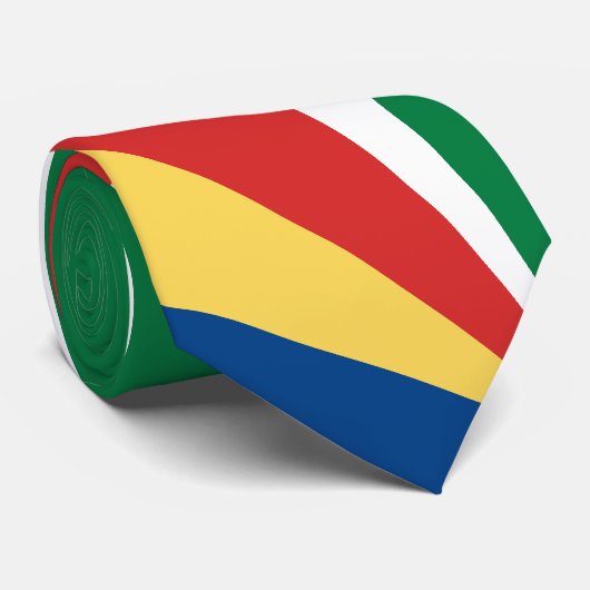 Cravate Drapeau des Seychelles (Roulé)