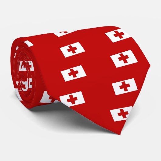 Cravate Drapeau des Tonga (Roulé)