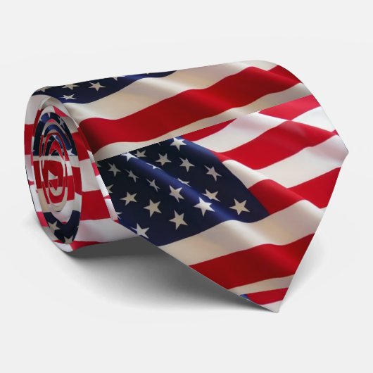 Cravate Drapeau des USA (Roulé)