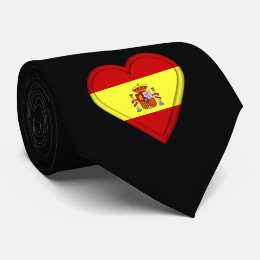 Cravate Drapeau d'Espagnol de l'Espagne (Roulé)