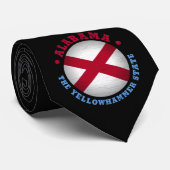 CRAVATE DRAPEAU D'ÉTAT D'ALABAMA (Roulé)