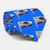 Cravate Drapeau d'Etat de Californie Ciel bleu photo (Roulé)