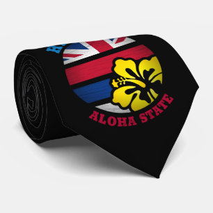 CRAVATE DRAPEAU D'ÉTAT DE HAWAII ALOHA