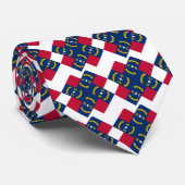 Cravate Drapeau d'état de la Caroline du Nord (Roulé)