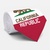 Cravate Drapeau d'État de la RÉPUBLIQUE DE CALIFORNIE Dess (Roulé)