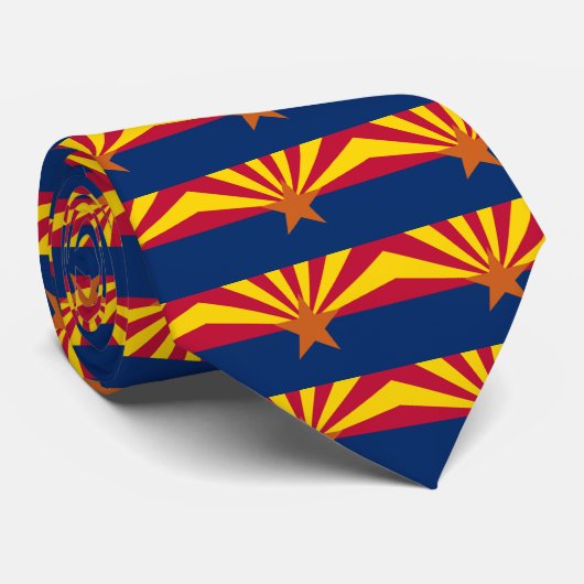 Cravate Drapeau d'état de l'Arizona (Roulé)