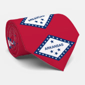Cravate Drapeau d'État de l'Arkansas (Roulé)