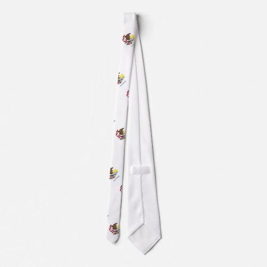 Cravate Drapeau d'état de l'Illinois (Dos)