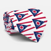 Cravate Drapeau d'état de l'Ohio (Roulé)