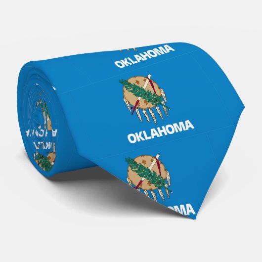 Cravate Drapeau d'état de l'Oklahoma (Roulé)