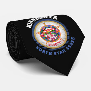 CRAVATE DRAPEAU D'ÉTAT DE MINNESOTA NORTH STAR