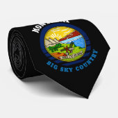 CRAVATE DRAPEAU D'ÉTAT DE MONTANA BIG SKY (Roulé)