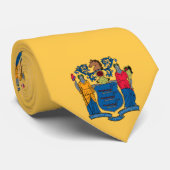 CRAVATE DRAPEAU D'ÉTAT DE NEW JERSEY (Roulé)