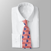 Cravate Drapeau d'état de PORTO RICO (Attaché)