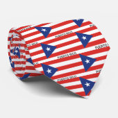 Cravate Drapeau d'état de PORTO RICO (Roulé)