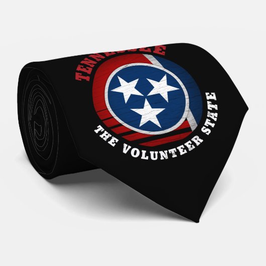 CRAVATE DRAPEAU D'ÉTAT DE VOLONTAIRE TENNESSEE (Roulé)