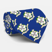 Cravate Drapeau d'État du Connecticut (Roulé)