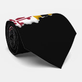 Cravate Drapeau d'état du Maryland (Roulé)