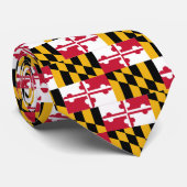 Cravate Drapeau d'état du Maryland (Roulé)