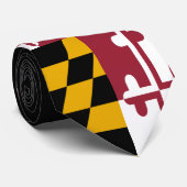 Cravate Drapeau d'état du Maryland (Roulé)