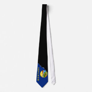 Cravate Drapeau d'état du Montana