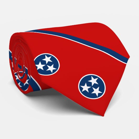Cravate Drapeau d'état du Tennessee (Roulé)