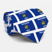 Cravate Drapeau d'état du Wisconsin (Roulé)