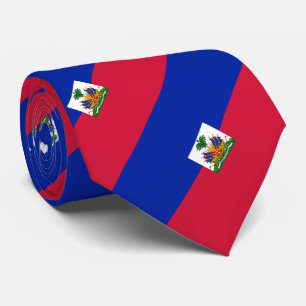 Cravate Drapeau d'Haïti