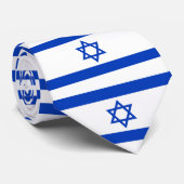 Cravate Drapeau d'Israël (Roulé)
