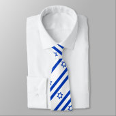 Cravate Drapeau d'Israël (Attaché)