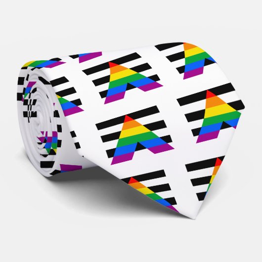 Cravate Drapeau droit d'allié (Roulé)