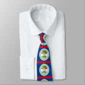 Cravate Drapeau du Belize (Attaché)